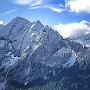 Marmolada seen in panorama from Rifugio Fredarola